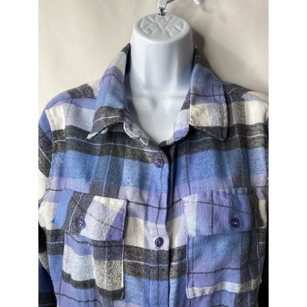 Rue 21 Womens Flannel Shacket Shirt Size Large Super Soft Country Girl Western - Picture 3 of 10